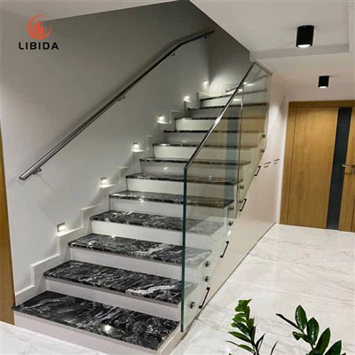 Villa Rækværk Balkonhegn glas gelænder til resort lejlighed aluminium glas u kanal glas hegn dæk balustrade